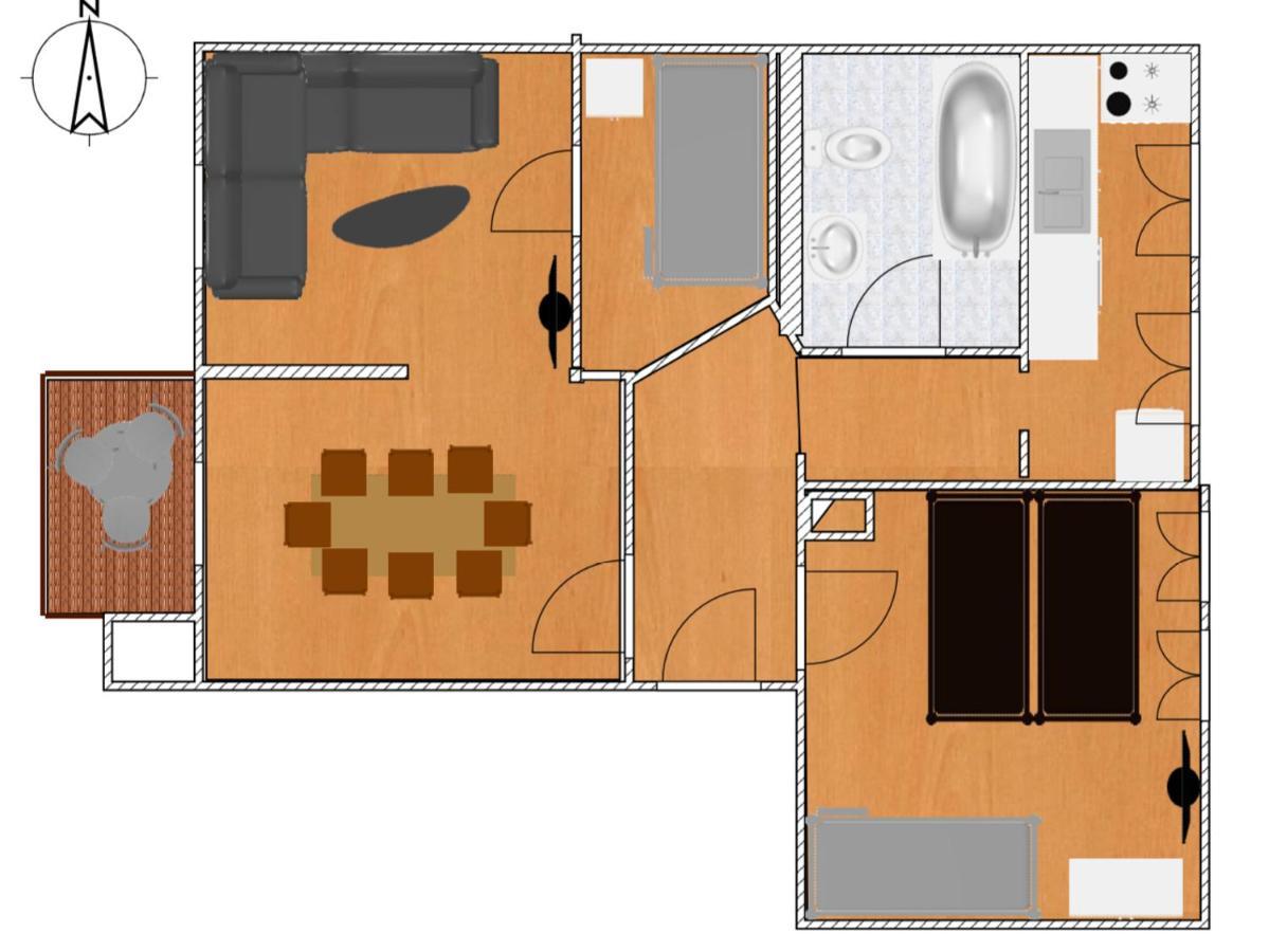 Jena City Apartment, Balkon, Sonnig, Wifi, Parkplaetze, Naehe Zentrum Buitenkant foto