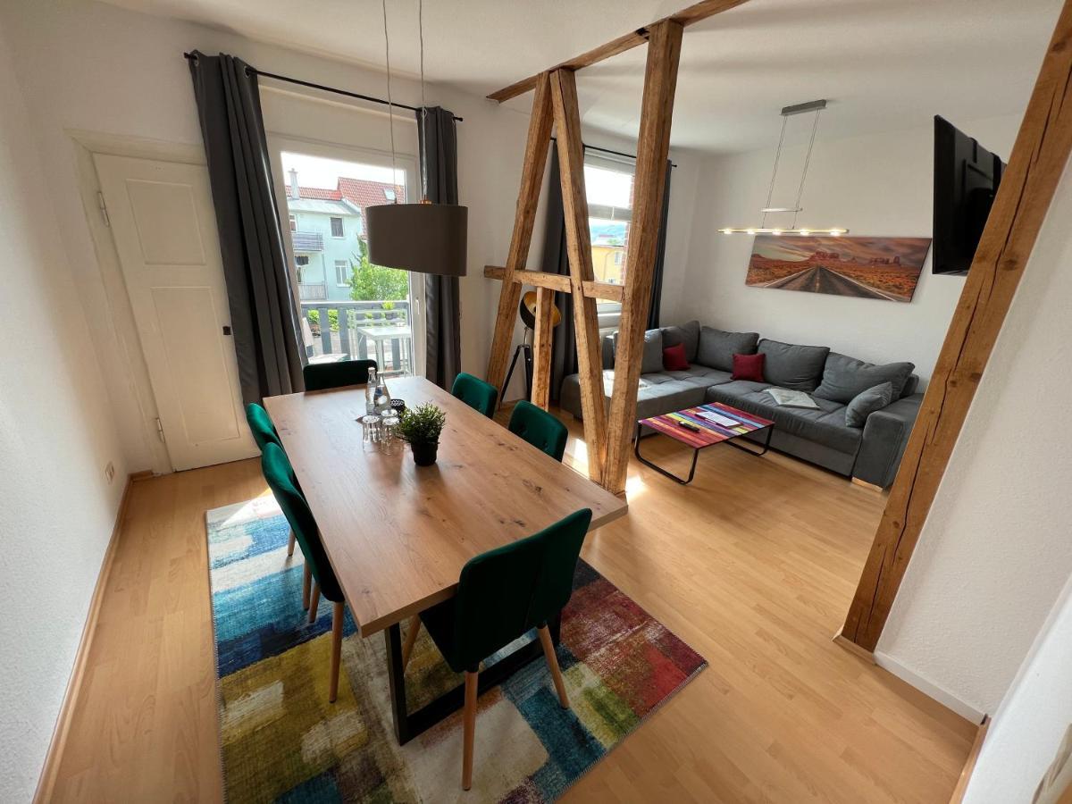 Jena City Apartment, Balkon, Sonnig, Wifi, Parkplaetze, Naehe Zentrum Buitenkant foto